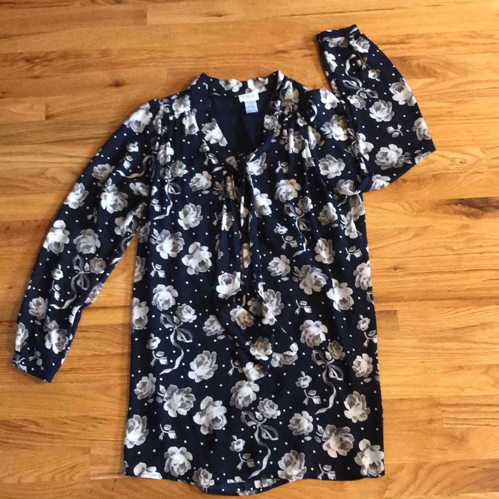 Blue floral dress